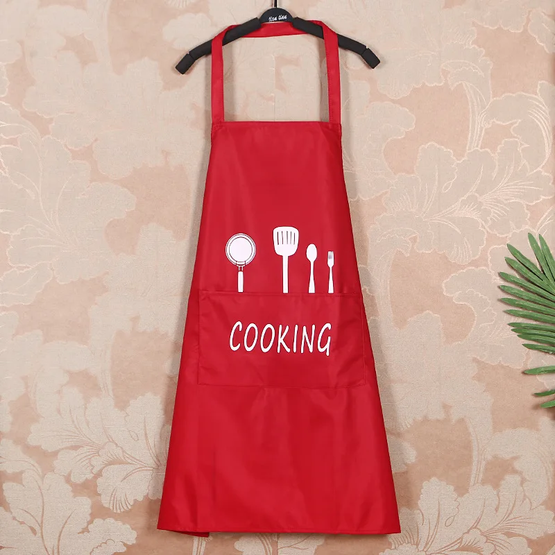 Ручной протирающий Фартук водонепроницаемый маслостойкий модный нож вилка
