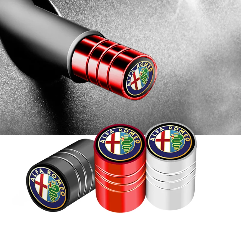 Колпачки клапанов автомобильных шин 4 шт. колпачки для стержней воздушных Alfa Romeo