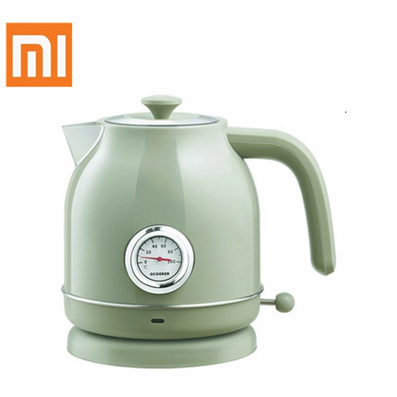 Xiaomi Youpin qcooker Электрический чайник контроль температуры на входе 1.7л большой электрический чайник часы