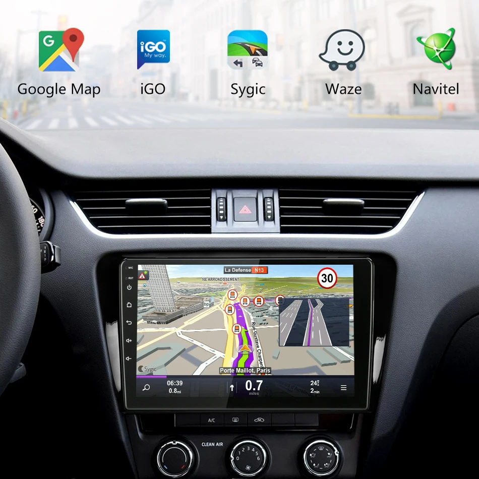 10," 2Din Android 8,1 для Volkswagen SKODA Octavia 3 A7- автомобильный Радио Мультимедиа Видео плеер навигация RDS головное устройство
