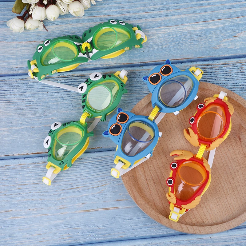 Горячие очки плавательные Дети регулируемые водонепроницаемые противотуманные