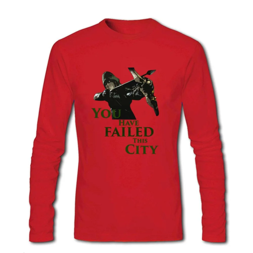 Низкая цена Мужская Зеленая Стрела вы потерпели неудачу в этом городе Забавные