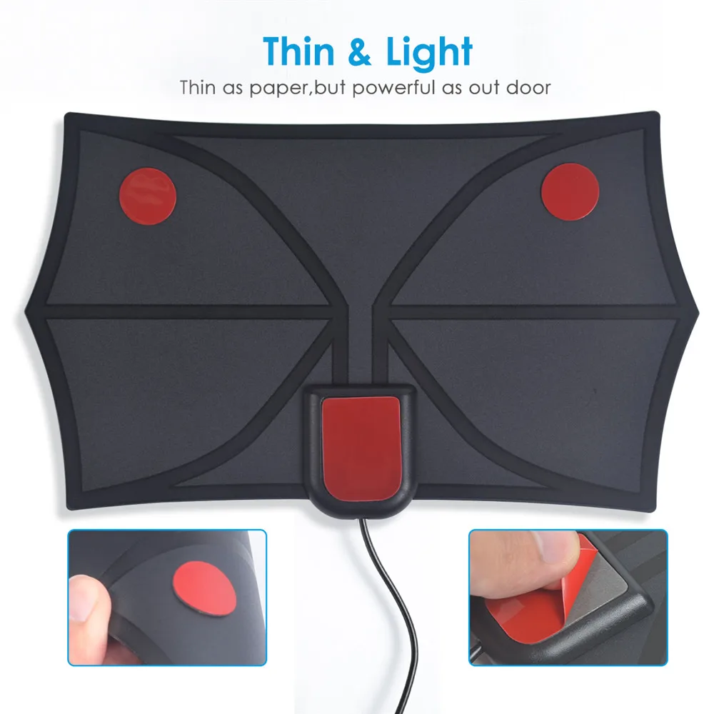 Антенна ТВ-приемник Full HD DVB-T2 миль с усилителем для помещений | Электроника