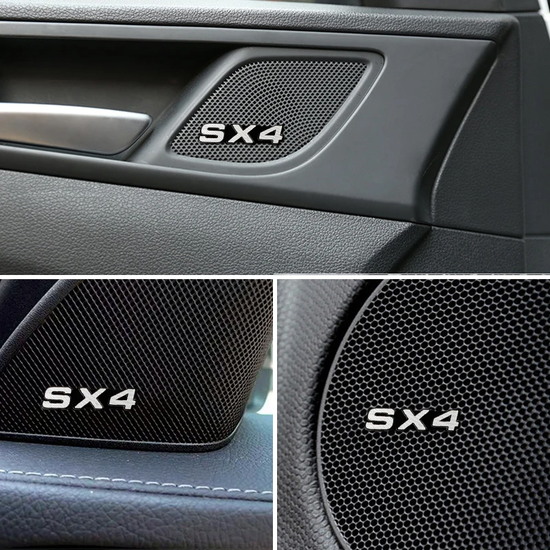 10 шт. 3D алюминиевый динамик стерео значок эмблема Стикеры для Suzuki SX4 S кросс