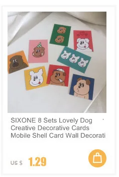 SIXONE 1 шт Ins креативные милые мини-наклейки выражение улыбающегося лица пакет телефон стикер s руководство Материал декоративная наклейка