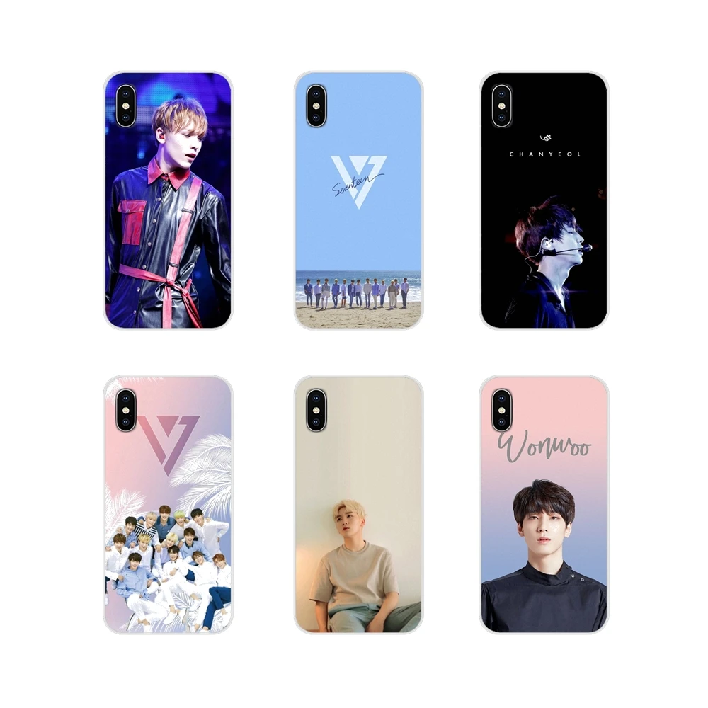 Прозрачный мягкий чехол для Huawei G7 G8 P8 P9 P10 P20 P30 Lite Mini Pro P Smart Plus 2017 2018 2019 Seventeen KPOP Band