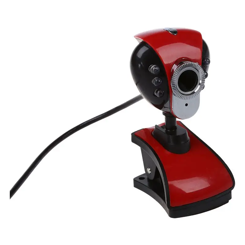 

USB 50M 6 LEDs Night Vision Webcam Camera Web Cam With Mic for PC Laptop Wind7 8