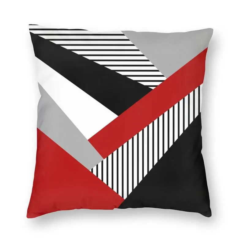 

Красочные геометрические чехлы для диванных подушек, современное искусство, геометрический мягкий чехол, украшение для гостиной, бархатны...