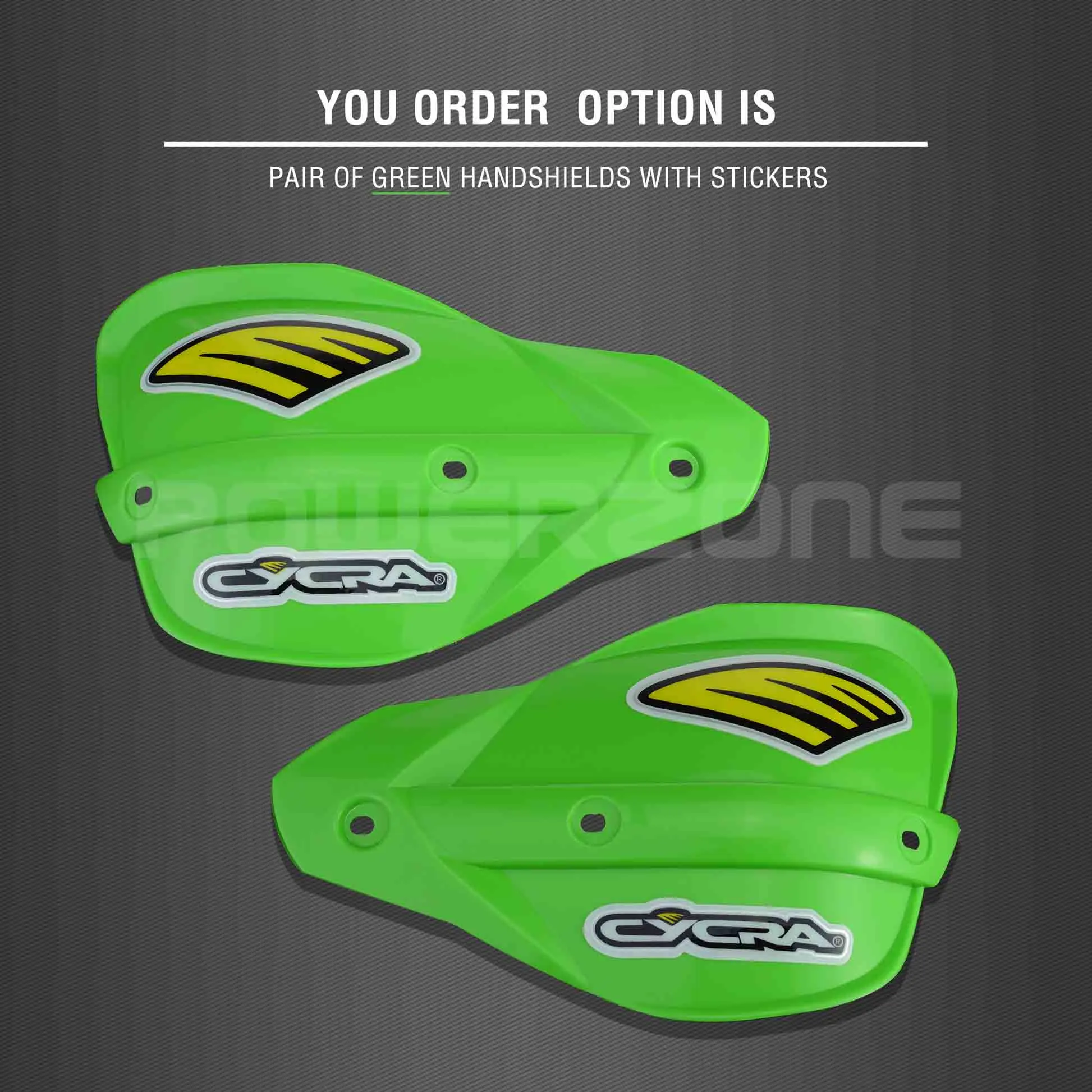 Green Handshield Powerzone Мотоцикл Байк ATV Руль рукавицы для KTM ADV EXC Enduro Husqvarna FE TE WRF CRF YZF rmz KXF KLX - Цвет: Green Handshield