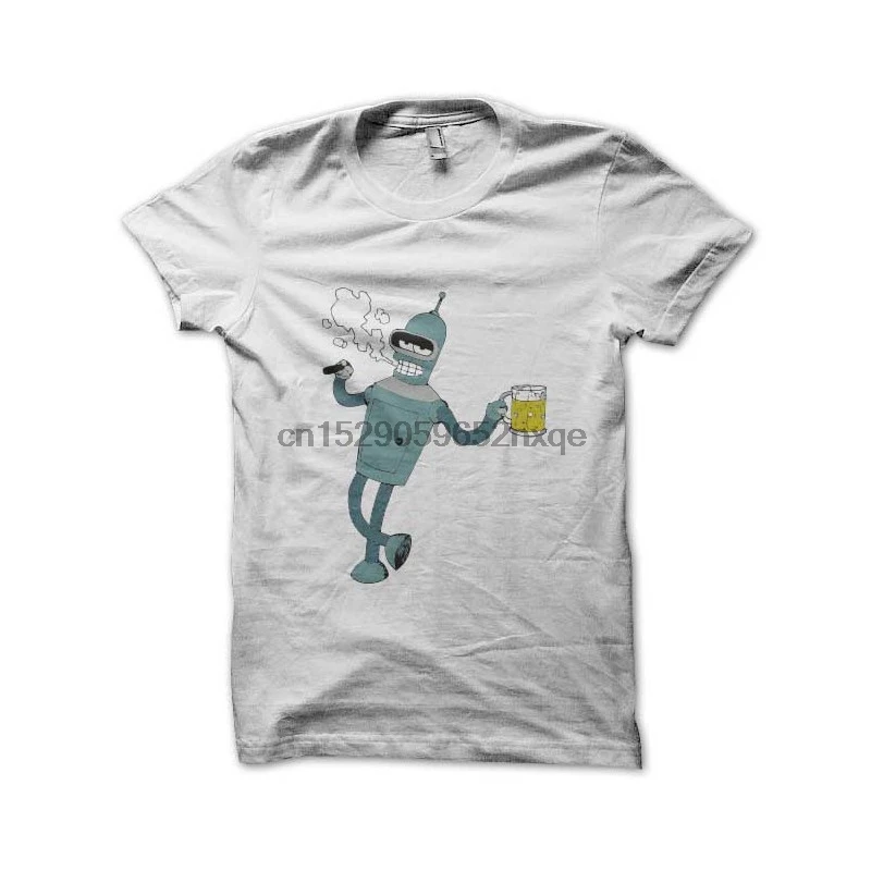 Футболка Мужская/женская белый цвет рубашка с изгибом пива|Мужские футболки| |