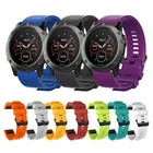 Силиконовый ремешок для часов Garmin Fenix 6X 6S 5X 5 5S 3HR Forerunner 935, быстросъемный, легко устанавливаемый ремешок на запястье для Garmin Enduro
