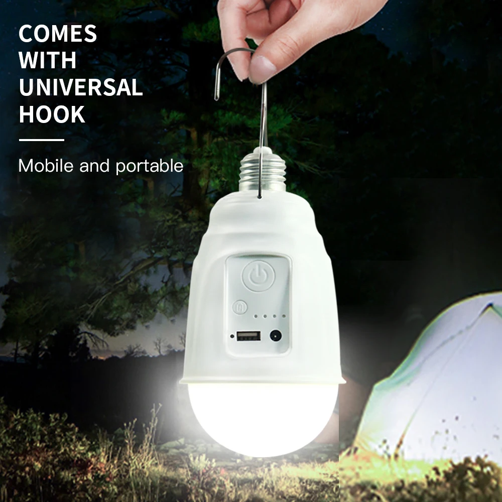 Портативная светодиодная лампа светодиодный заряжаемая с питанием от солнечной