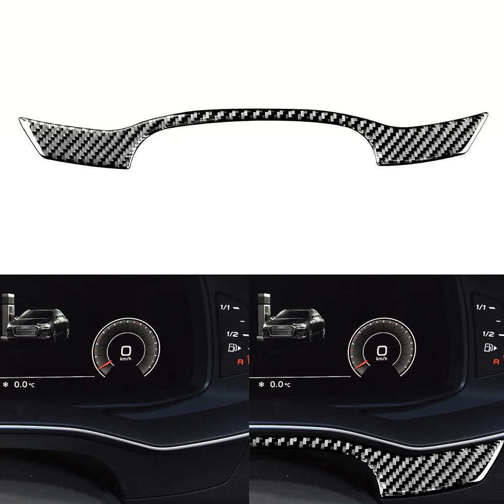 

Car Interior Mouldings Automotive Genuine Carbon Fiber Instrument Panel Moulding Strip for Audi A6L A7 2019 LHD RHD
