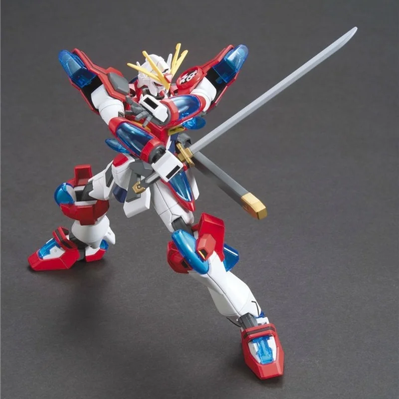 

Bandai Gundam Model Kit Anime Figure HGBF 1/144 Kamiki Burning Gundam Genuine Robot Model Action Toy Figure Toys for Children
