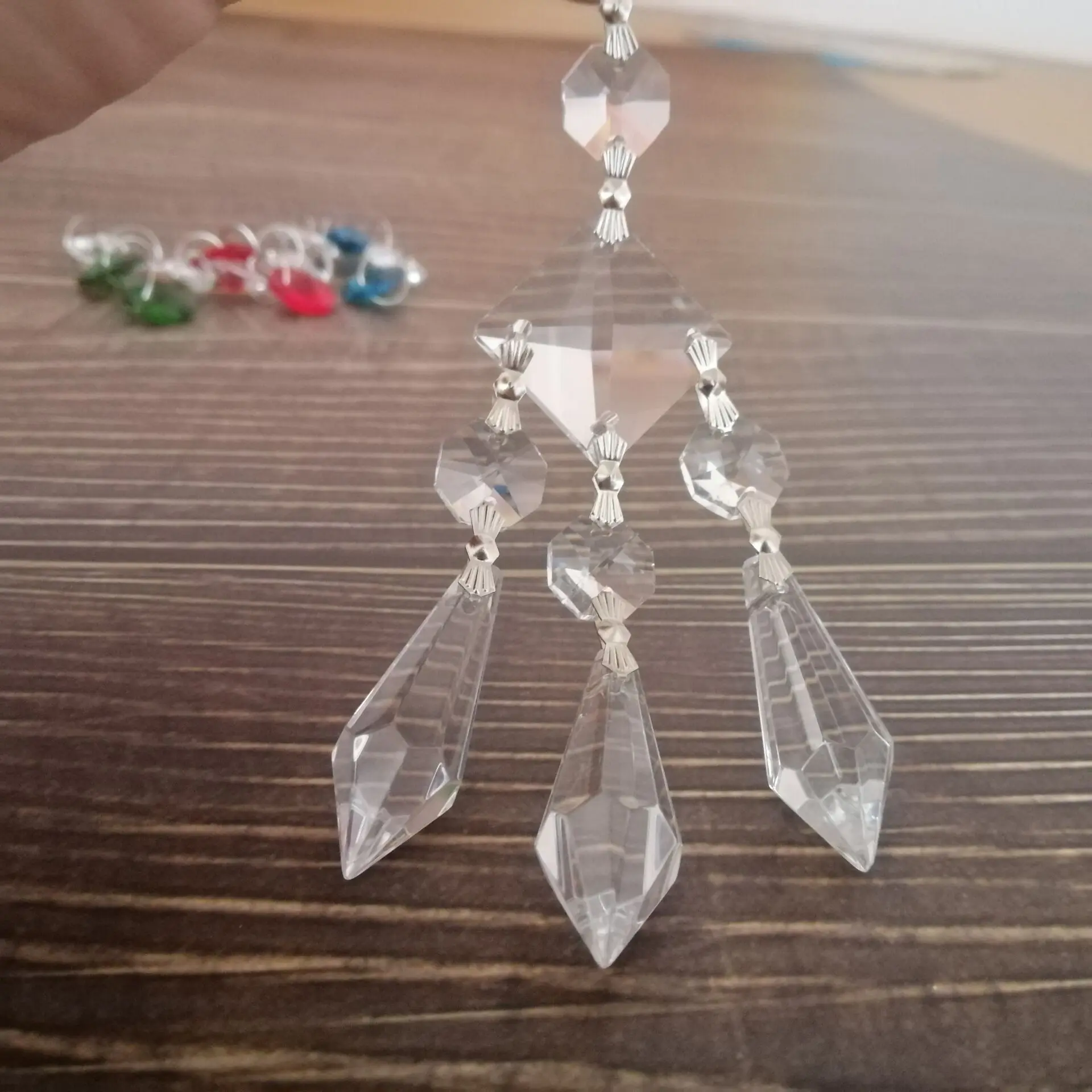 Camal 1 комплект Волшебная Хрустальная сосулька люстры подвесная подвеска призмы