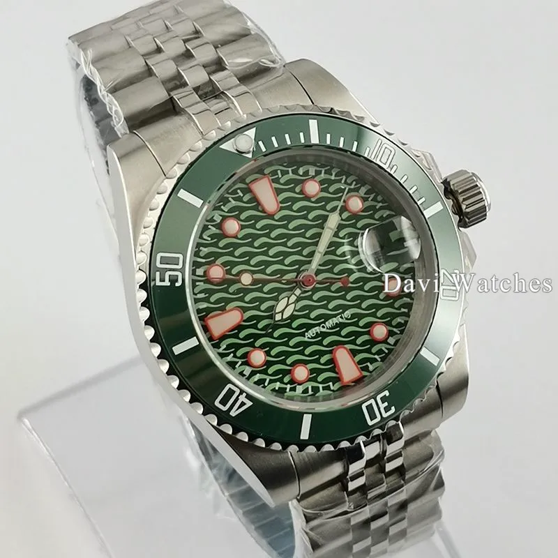 2020 Bliger/стерильные мужские часы 40 мм серебряный корпус сапфировое стекло керамика