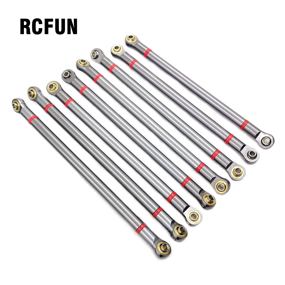 

8pcs Aluminum Alloy Link Rod 313MM Wheelbase for 1/10 RC Car Crawler Axial SCX10