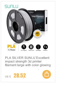 Sunlu1kg нити PLA plus 1,75 мм 1 кг/рулон заправки сырья пластиковые стержни с гладкой и упругой производительности образование
