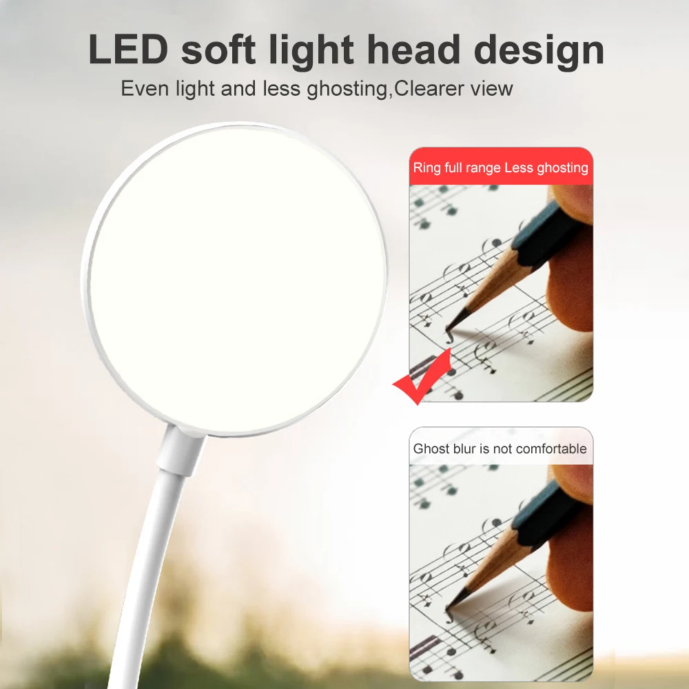 Светодиодный настольный светильник с регулируемой яркостью USB Перезаряжаемый