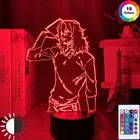 3D лампа аниме мультфильм персонаж изображение мой герой светильник праздник Спальня Декор ребенок подарок на день рождения лампа Академия ночсветильник