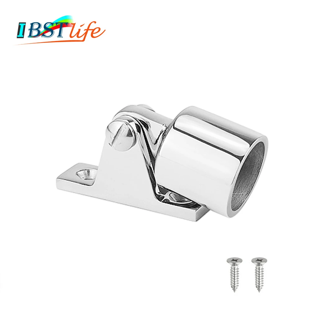 

Stainless steel 316 Boat Bimini Top Fitting Deck Hinge Slide Cap Pipe Eye End Cap External Eye End Canopy Tube Boat Accessories