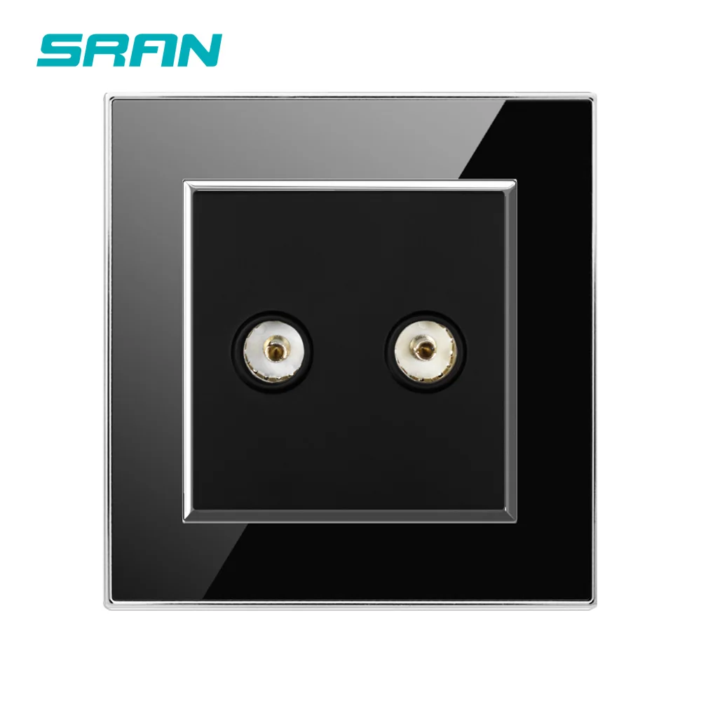 SRAN оптовая продажа настенная розетка с двойным интерфейсом для телевизора