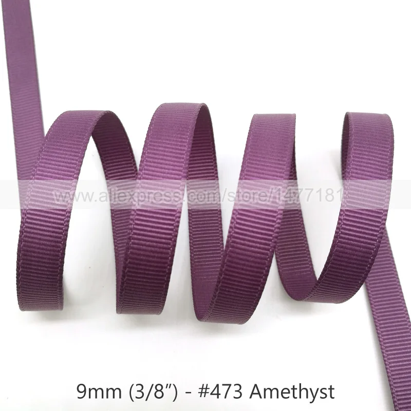 473 Amethyst 20 ярдов) 3/" 9 мм корсажная лента белого, черного, розового, красного, зеленого, фиолетового цветов корсажная лента полиэстер лента для рукоделия - Цвет: 473 Amethyst