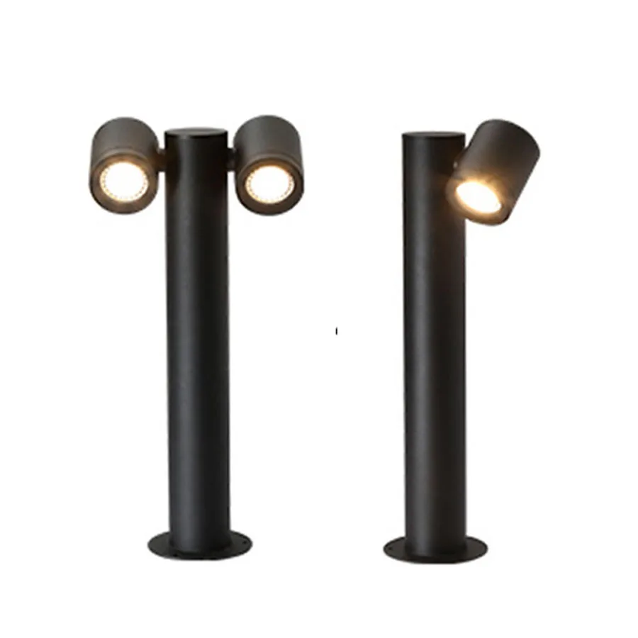 18W GU10 Outdoor Garden Lawn Pillar Lamp Waterproof Villa Fence Pathway Light Landscape Yard Lawn Road Column Bollards Light