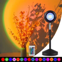 sunset projection floor lamp background romantic atmosphere rainbow energy efficient 180%c2%b0 rotation lights for engagement party