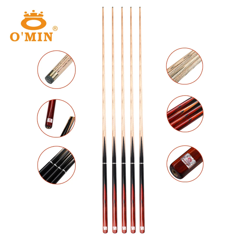 Новый O'MIN BLOODLORD 3/4 снукер Cue10mm наконечник зольный вал для более трех лет Бильярд