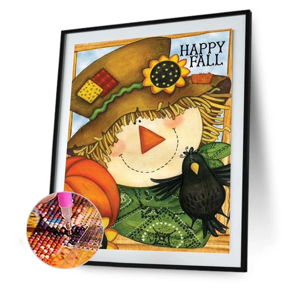 Набор для рисования стразы Алмазная мозаика 5D сделай сам круглой формы Хэллоуина