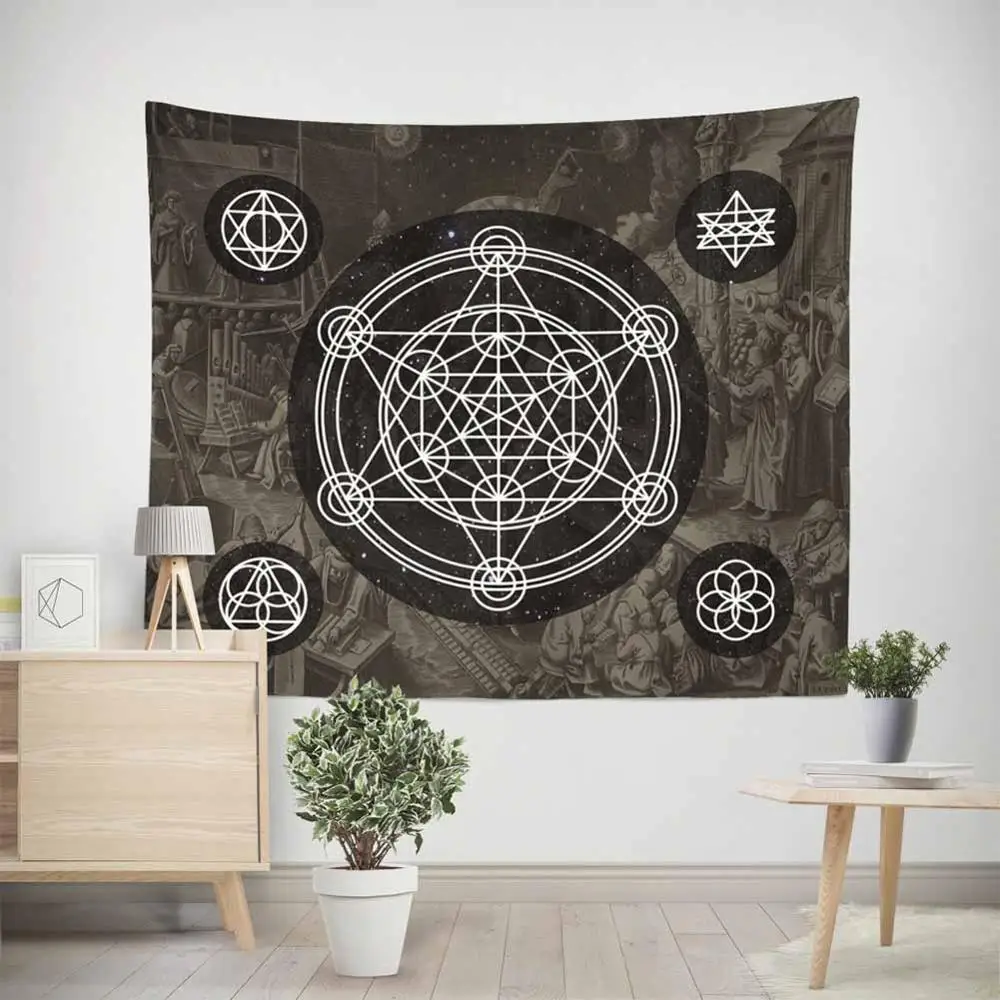 Meijuner Divination гобелен "Знаки зодиака" Солнце Звезда Луна настенный для гостиной