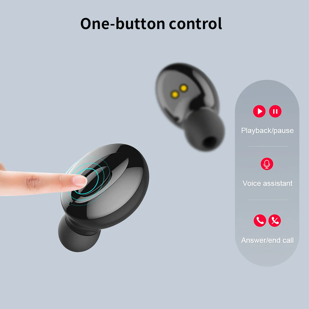 FBYEG XG15 настоящие беспроводные наушники, Bluetooth наушники, спортивные наушники для телефона с зарядной коробкой, игровая гарнитура с микрофоном