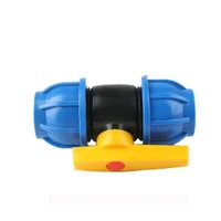 pe quick connect steel core ball valve hot melt switch 20 25 32 40 5063 water pipe repair fast blue cap valve