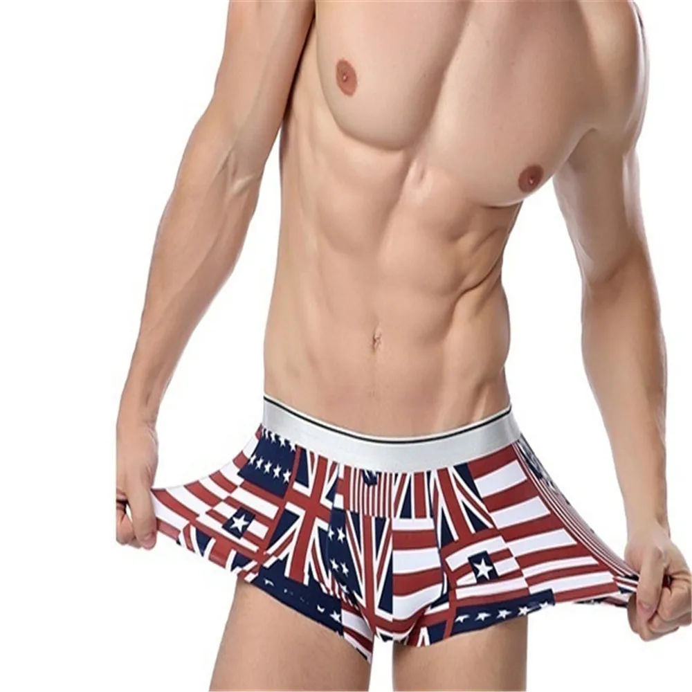 

4Pcs/set Mens Ice Silk Seamless Underwear Sexy Breathable Boxer Cueca Boxer Shorts Camouflage Boxers Multiple Combination