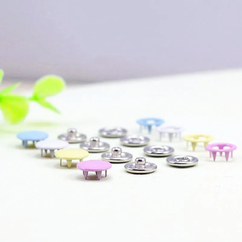 Разноцветные однотонные полые пуговицы 4 цвета 100 комплектов 1 см сделай сам