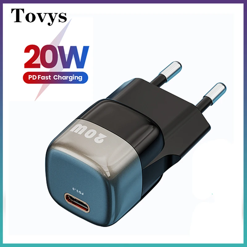 

Super Mini 20W USB Type C Charger For iPhone 13 12 11 Pro Max Portable USB C PD Fast Charging Wall Charger for Samsung Xiaomi