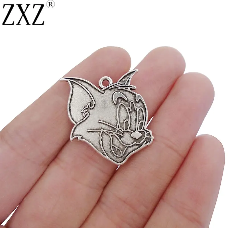 ZXZ 10 шт. мультяшный Том кот фотоэлемент для ожерелья и браслета с животными