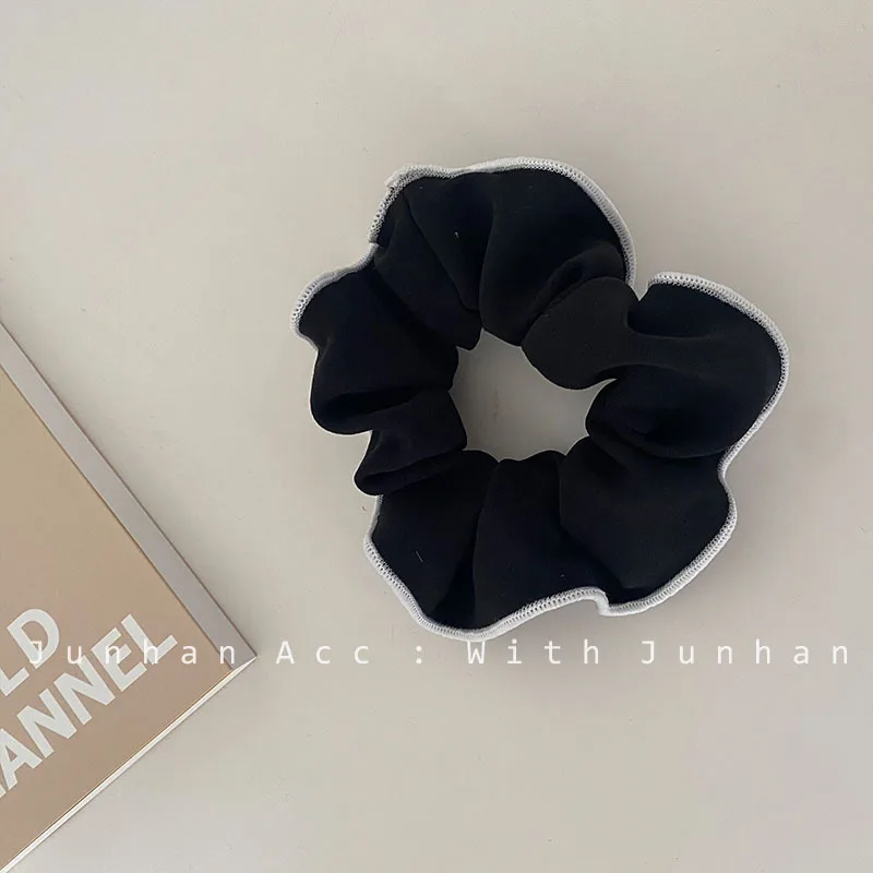 Корейские сказочные черные нижние белые границы банты верхние зажимы весенние