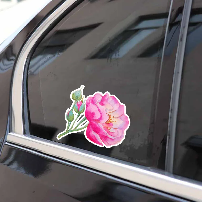 Автомобильные наклейки с цветами Aliauto красивые виниловые розовыми розами для