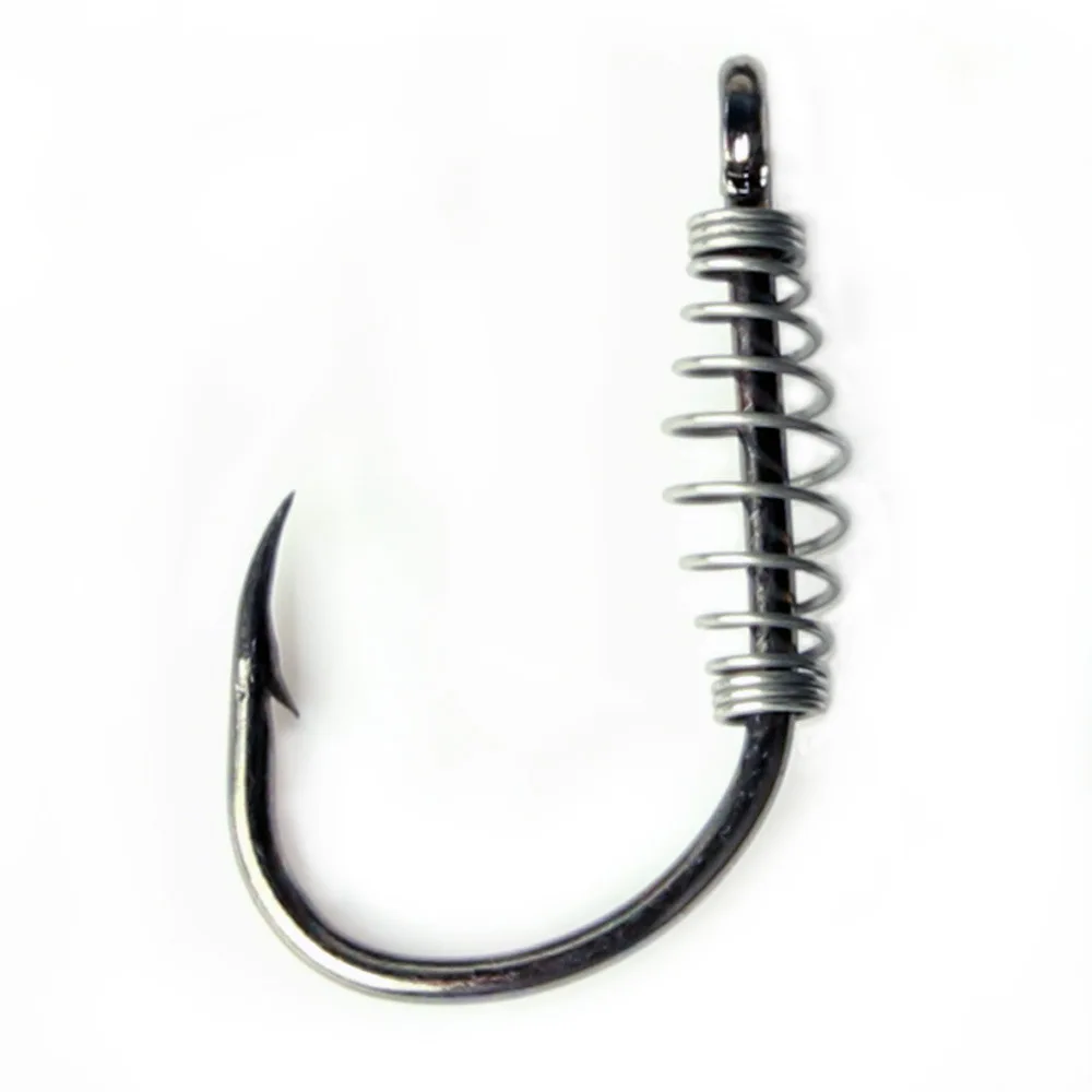 

Spring Fishing Hooks 10Pcs/pack Seteel Barbed Swivel Jig ISEAMA Carp Hook Single Circle Fishhook Fly Fishing Accessories Tackle