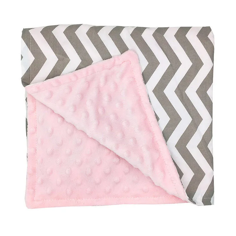 

2019 Baby Blanket Sleeping Soft Striped Blanket Infant Swaddle Nap Receiving Stroller Wrap For Newborn Baby Bedding Blankets