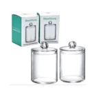 1 шт. коробка для хранения прозрачный сосуд для хранения с ватным тампоном медицинский контейнер диспенсер для воды с крышкой Ванная комната организатор