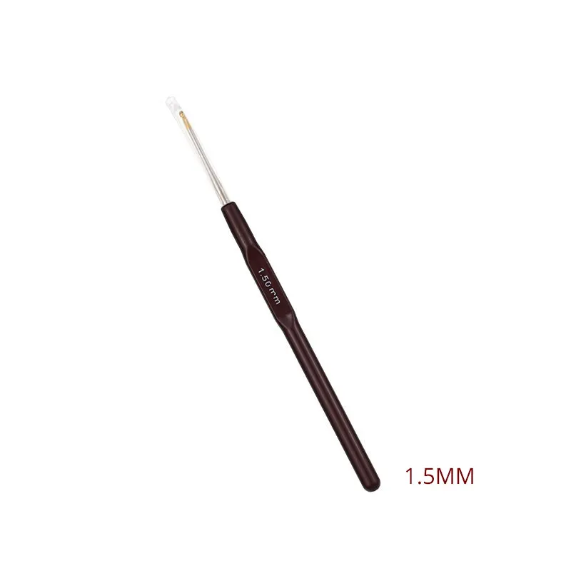 1.5mm 1 шт. 18 размеров 0,5-2,2 мм крючки для вязания крючком алюминиевые маленькие кружева вплетать в пряжу спицы крючок для инструменты для изготовления кукол крючки для вязания - Цвет: 1.5mm