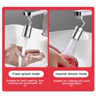 Смеситель сопло аэратора вращающийся на 720  водопроводный кран Ванная комната Кухня Прачечная Комната Регулируемый брызгозащищенный водосберегающий спрей перезаряжаемый