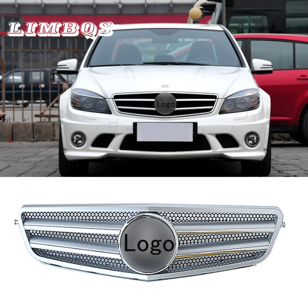 

Car intake grille for Benz W204 C63 2007-2014 series car front air flow vent cover lntake decoration stickers hole cover