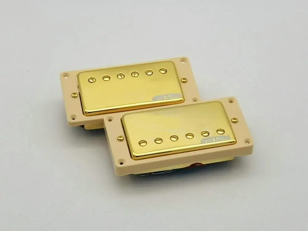 WVC Gold set Гитарные звукосниматели, оригинальные звукосниматели Wilkinson Alnico V Humbucker, звукосниматели с одной катушкой, металлические звукосниматели rock, сделанные в Корее - Цвет: WVC Gold set