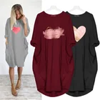 Домашние платья для женщин с длинным рукавом и круглым вырезом Осенняя Пижама Mujer однотонная свободная винтажная пикантная одежда для сна Одежда