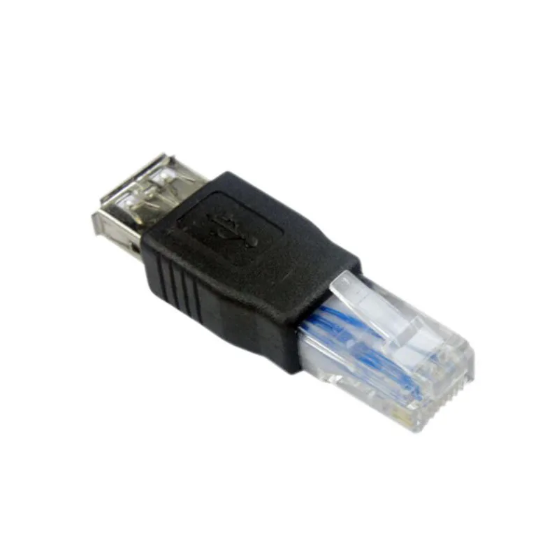 Network Interface RJ45 to USB female adapter network cable crystal connector | Электроника