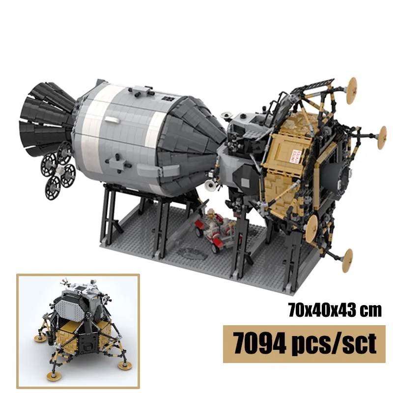 Новые Строительные блоки подходит MOC 26457 НАСА Apollo 11 &quotЗвездные войны&quot модель